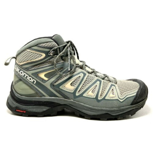 Salomon Other - Salomon X Ultra Gray Lace Up Hiking Trail Shoes Size 9.5